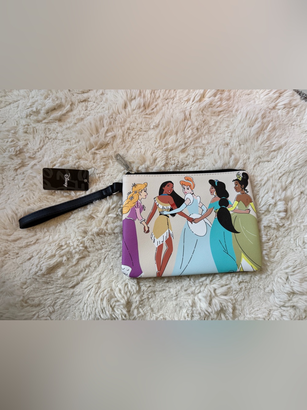 NWT Buckle-Down Disney Princess Cosmetic Bag / Flat Wristlet Pouch